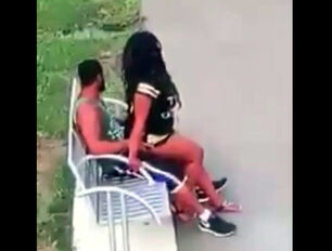 Dark-hued duo pulverizes on park bench not knowing that they